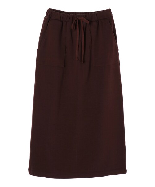 Green　Parks（グリーンパークス）の「裏毛タイトスカート（スカート・ブラック/ベージュ/ブラウン・F）」の13枚目の写真