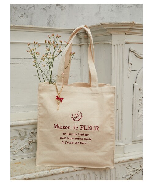 メゾピアノ ポップアップ トートバッグ メゾンドフルール マスコットチャーム ベリエちゃん マスコットチャーム/Maison de FLEUR（メゾン ド