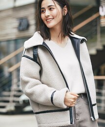 un dix cors | 《予約》【暖かみのある風合いが魅力】エコレザーボンディングジャケット(その他アウター)