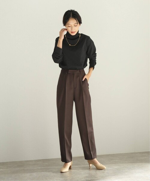 VERMEIL par iena　ウォッシャブルウールタックパンツ VERMEIL par iena（ヴェルメイユパーイエナ）の「ウォッシャブル