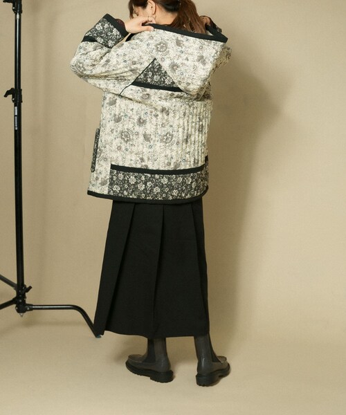 KBF(ケイビーエフ)の「印花絎縫連帽外套(ジャケット/アウター・レディース・淺藍色/黑色・one)」の13枚目の写真