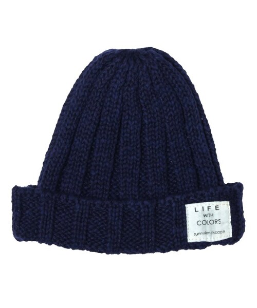 apres les cours（アプレレクール）の「ニットキャップ（帽子・キッズ・ボーダー柄/アイボリー/ネイビーブルー/レッド・48-50/52-54/56-58）」の7枚目の写真