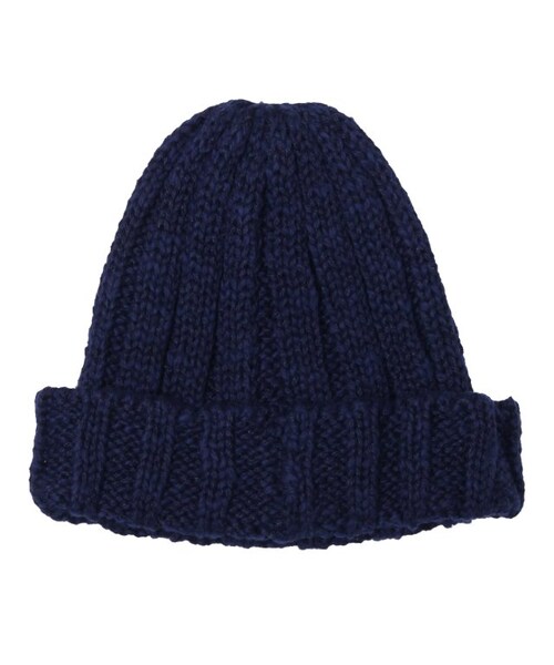 apres les cours（アプレレクール）の「ニットキャップ（帽子・キッズ・ボーダー柄/アイボリー/ネイビーブルー/レッド・48-50/52-54/56-58）」の11枚目の写真