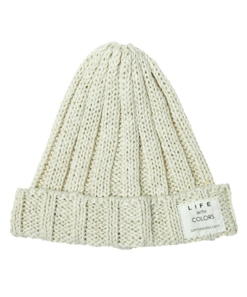 apres les cours（アプレレクール）の「ニットキャップ（帽子・キッズ・ボーダー柄/アイボリー/ネイビーブルー/レッド・48-50/52-54/56-58）」の6枚目の写真