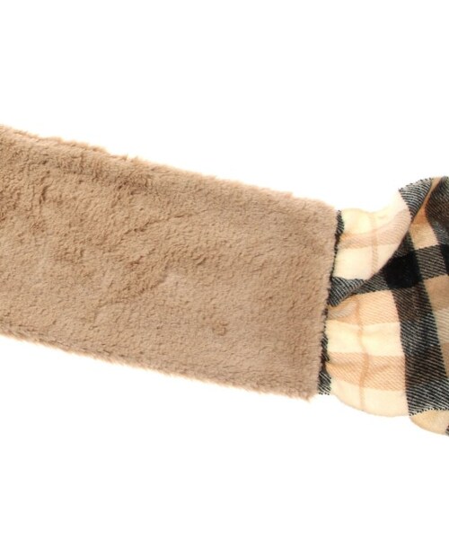 apres les cours（アプレレクール）の「ファー付きストール（ファッション雑貨・キッズ・ベージュ/マスタード・100-120/120-140）」の6枚目の写真