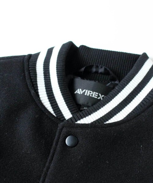 AVIREX（アヴィレックス）の「【直営店限定】スタジアムジャケット/STADIUM JACKET AVX（ジャケット/アウター・メンズ・BLACK・M, L）」の5枚目の写真