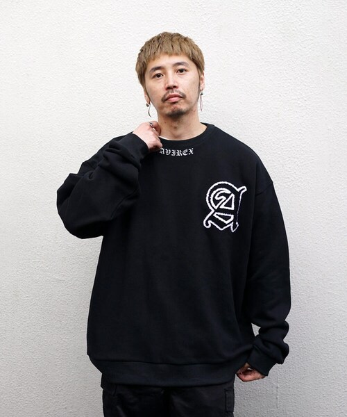 【直営店限定】クルーネック スウェット/CREW NECK SWEAT AVX