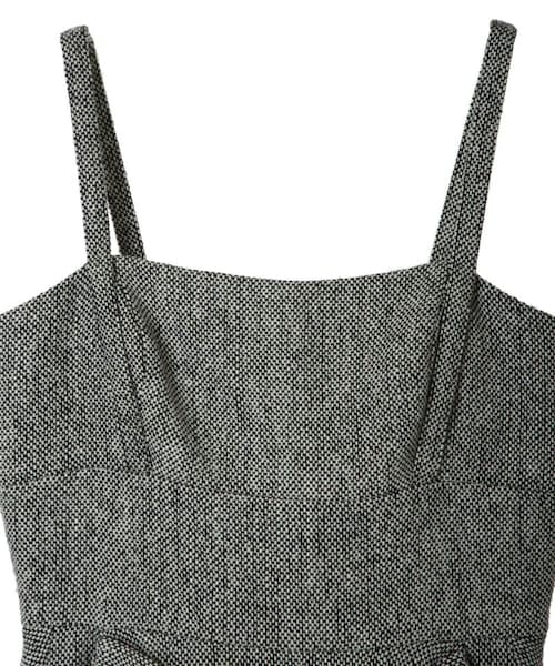 31 Sons de mode（トランテアン　ソン　ドゥ　モード）の「ネップツイードジャンスカ《予約アイテム》（ワンピース/ドレス・レディース・ブラック/ブラウン・36/38）」の10枚目の写真