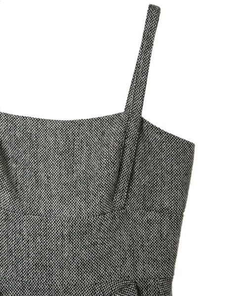 31 Sons de mode（トランテアン　ソン　ドゥ　モード）の「ネップツイードジャンスカ《予約アイテム》（ワンピース/ドレス・レディース・ブラック/ブラウン・36/38）」の11枚目の写真