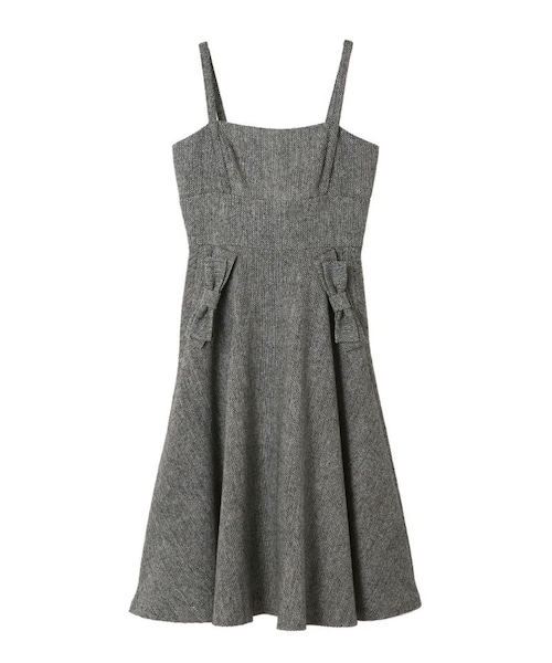 31 Sons de mode（トランテアン　ソン　ドゥ　モード）の「ネップツイードジャンスカ《予約アイテム》（ワンピース/ドレス・レディース・ブラック/ブラウン・36/38）」の9枚目の写真