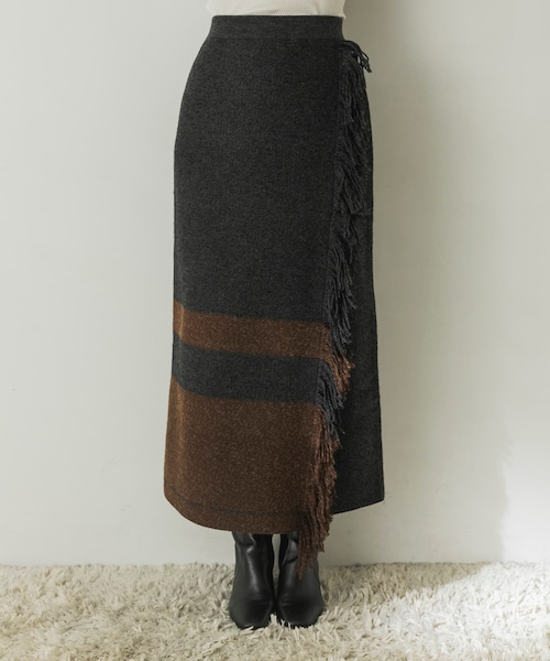 ADAWAS(アダワズ)の「ADAWAS FRINGED SKIRT(その他・レディース・CHARCOAL・FREE)」の7枚目の写真