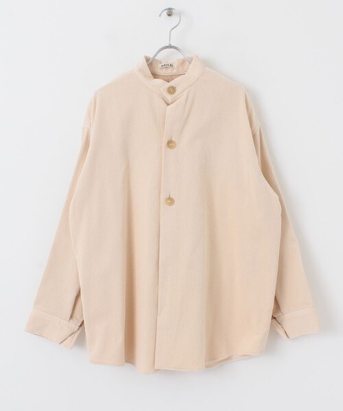 AURALEE(オーラリー)の「AURALEE WASHED SHANKAR CORDUROY SHIRTS(その他・レディース・LIGHTPINK/DARKBROWN・1)」の1枚目の写真