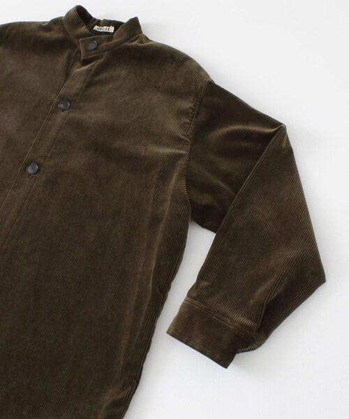 AURALEE(オーラリー)の「AURALEE WASHED SHANKAR CORDUROY SHIRTS(その他・レディース・LIGHTPINK/DARKBROWN・1)」の5枚目の写真