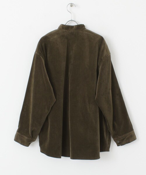 AURALEE(オーラリー)の「AURALEE WASHED SHANKAR CORDUROY SHIRTS(その他・レディース・LIGHTPINK/DARKBROWN・1)」の8枚目の写真