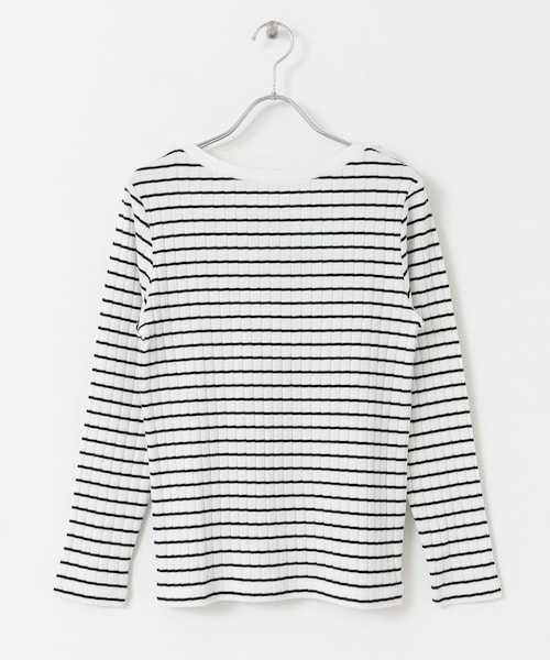 URBAN RESEARCH DOORS(アーバンリサーチドアーズ)の「針抜き長袖カットソー(その他・レディース・OFF/GREGE/BORDER/BLACK・one)」の6枚目の写真