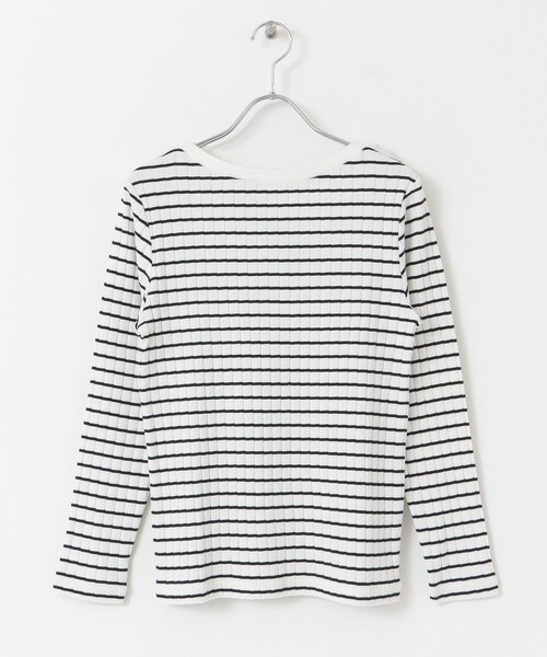 URBAN RESEARCH DOORS(アーバンリサーチドアーズ)の「針抜き長袖カットソー(その他・レディース・OFF/GREGE/BORDER/BLACK・one)」の4枚目の写真