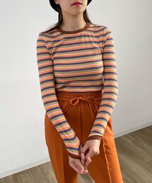 HEYUMM（ヘユム）の「HEYUMM ボーターカットソーリンガーTシャツ（その他・レディース）」