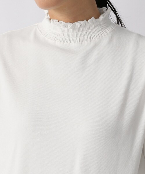 LOWRYS FARM(ローリーズファーム)の「ネックシャーリングプルオーバー(トップス・オフ/ブラック/グレー・F)」の6枚目の写真