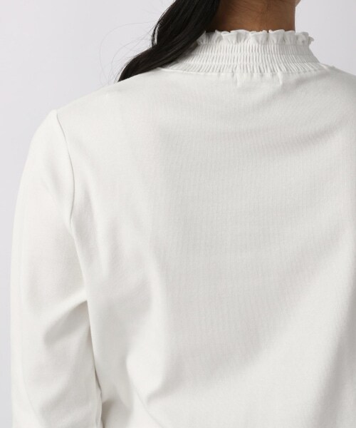 LOWRYS FARM(ローリーズファーム)の「ネックシャーリングプルオーバー(トップス・オフ/ブラック/グレー・F)」の10枚目の写真