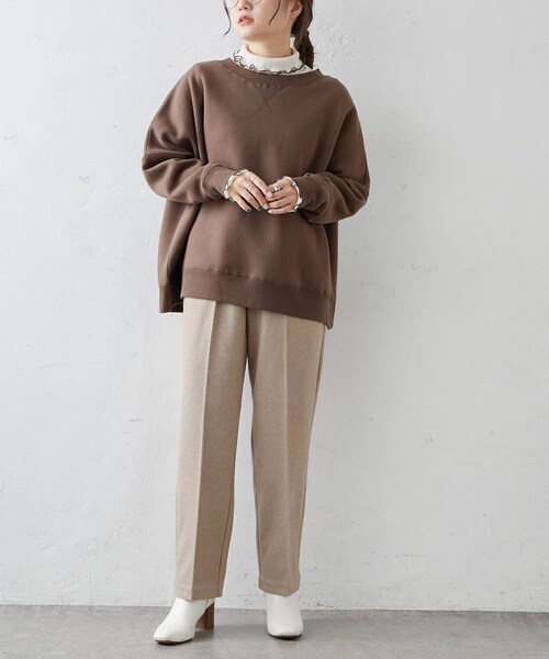 PUAL CE CIN(ピュアルセシン)の「【Du noir】起毛パンツ(その他パンツ・レディース・ベージュ/カーキ/チャコールグレー・FREE)」の1枚目の写真