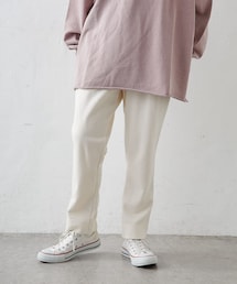 PUAL CE CIN | 針抜きリブテーパードパンツ(その他パンツ)