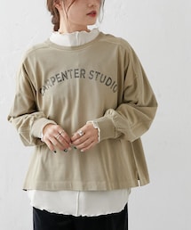 PUAL CE CIN | シルケット風プリントロングスリーブ(Tシャツ/カットソー)