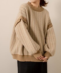 mystic | [mline] WEB限定 2WAYジャガードニット(ニット/セーター)