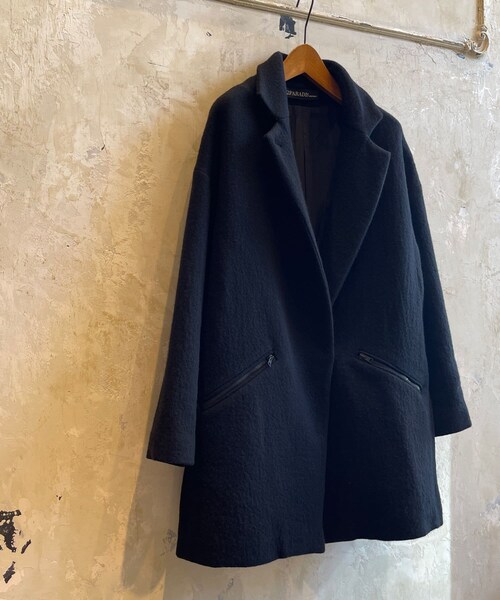 BEARDSLEY(ビアズリー)の「《32 PARADIS》ウールコート(その他アウター・レディース・ブラック・S)」の1枚目の写真