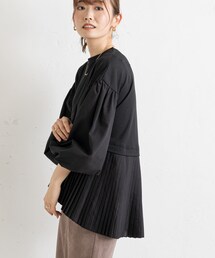 prose verse | 異素材バックプリーツプルオーバー(Tシャツ/カットソー)