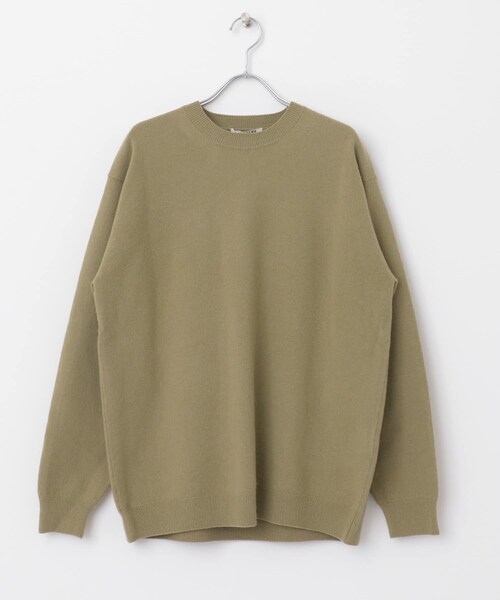 AURALEE(オーラリー)の「AURALEE FELTED WOOL KNIT BIG PULLOVER(その他・レディース・IVORY/KHAKI・1)」の2枚目の写真