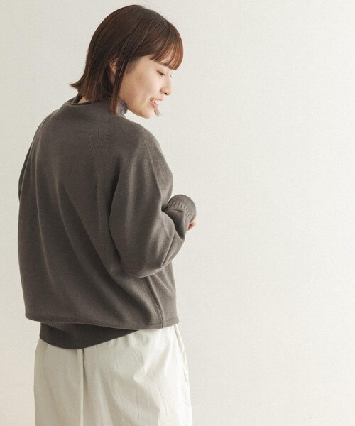 【WEB限定】FORK&amp;SPOON　ウーステッドヤーンハイネックニット WEB限定】FORK&SPOON ウーステッドヤーンハイネックニット 【公式通販】