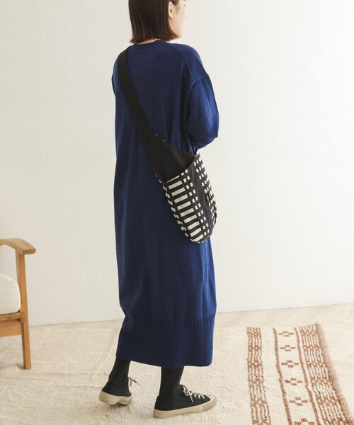 FORK&SPOON（フォークアンドスプーン）の「FORK&SPOON ウーステッドヤーンニットワンピース（その他・レディース・BLUE/BLACK・one）」の18枚目の写真