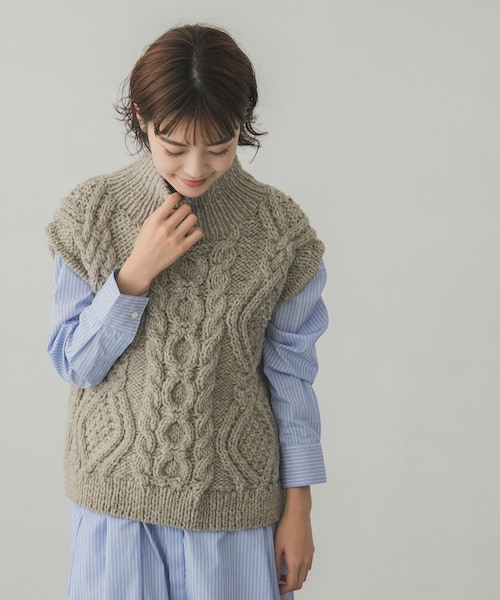 かぐれ ペルーニット ローゲージカーディガン ペルーローゲージ