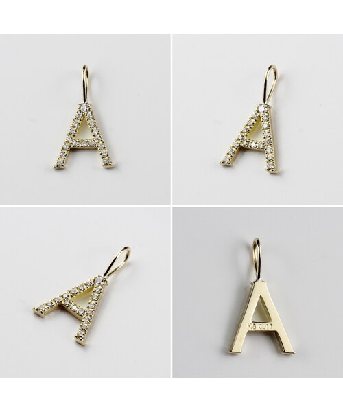 les desseins de DIEU（レデッサンドゥデュー）の「レ デッサン ドゥ デュー 990 ピタキラ イニシャル ダイヤモンド チャーム（チャーム・レディース・ゴールド・free）」の2枚目の写真