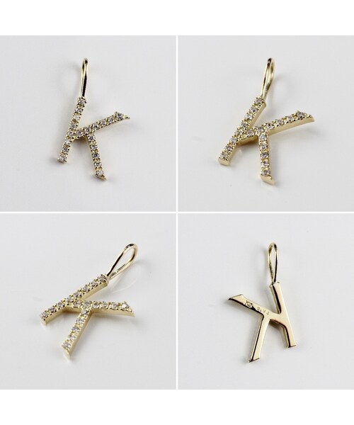 les desseins de DIEU（レデッサンドゥデュー）の「レ デッサン ドゥ デュー 990 ピタキラ イニシャル ダイヤモンド チャーム（チャーム・レディース・ゴールド・free）」の4枚目の写真