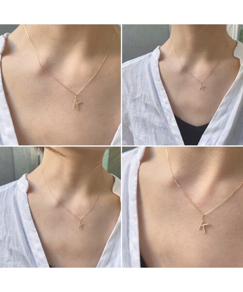 les desseins de DIEU（レデッサンドゥデュー）の「レ デッサン ドゥ デュー 990 ピタキラ イニシャル ダイヤモンド チャーム（チャーム・レディース・ゴールド・free）」の5枚目の写真