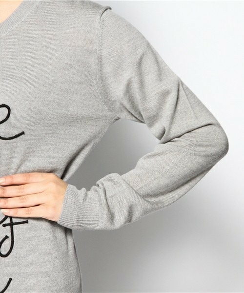 Markus Lupfer (マーカスルプファー)の「Markus Lepfer 『YOU ARE MY CUP OF TEA』ニット(ニット/セーター・レディース・ライトグレー・SMALL)」の6枚目の写真