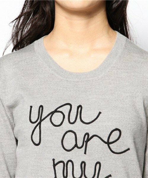 Markus Lupfer (マーカスルプファー)の「Markus Lepfer 『YOU ARE MY CUP OF TEA』ニット(ニット/セーター・レディース・ライトグレー・SMALL)」の5枚目の写真