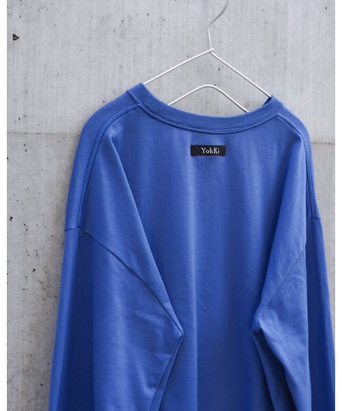 YohKi（ヨウキ）の「"Ghost" long sleeve T-shirt (BLUE)（Tシャツ/カットソー・レディース・ブルー・2/3/4）」の2枚目の写真