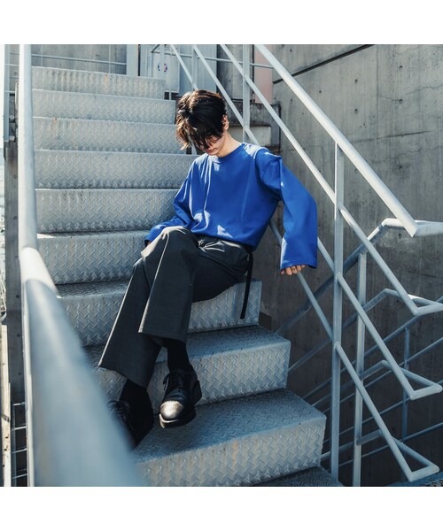 YohKi（ヨウキ）の「"Ghost" long sleeve T-shirt (BLUE)（Tシャツ/カットソー・レディース・ブルー・2/3/4）」の4枚目の写真