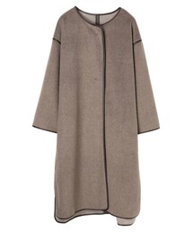 AMERICAN HOLIC | パイピングノーカラーコート(ジャケット/アウター)