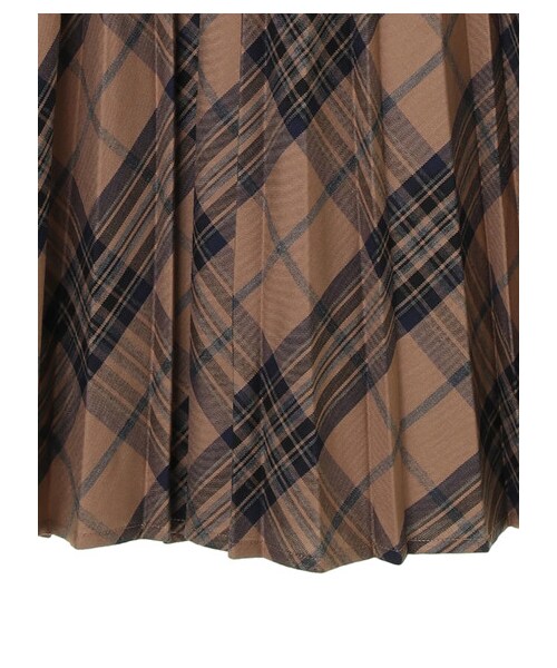 AMERICAN HOLIC（アメリカンホリック）の「チェックプリーツスカート（スカート・チェックネイビー/チェックベージュ・M/L）」の6枚目の写真