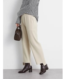 AMERICAN HOLIC | 裾前後差リブニットパンツ(パンツ)