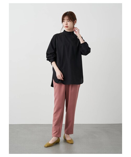 earth music&ecology（アースミュージックアンドエコロジー）の「スッキリリラックステーパードパンツ（パンツ・ブラック/ピンク/グリーン/エクリュ・M/L）」の22枚目の写真