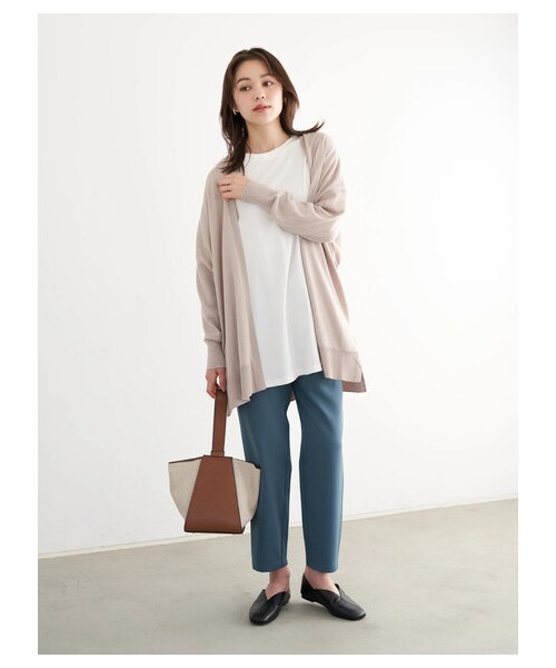 earth music&ecology（アースミュージックアンドエコロジー）の「スッキリリラックステーパードパンツ（パンツ・ブラック/ピンク/グリーン/エクリュ・M/L）」の8枚目の写真