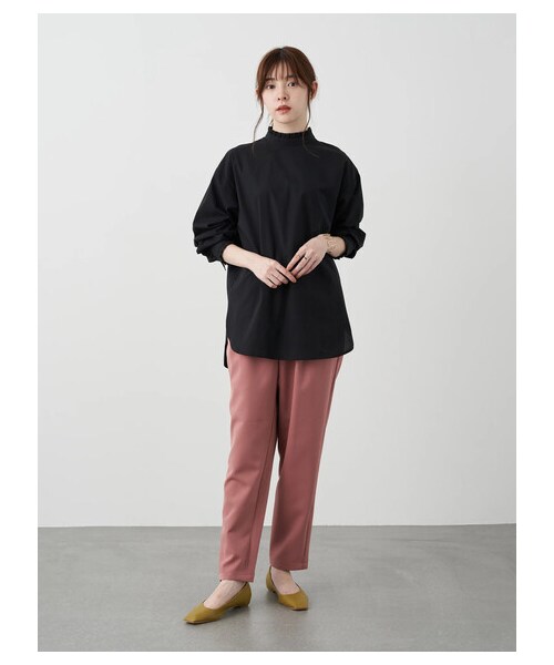 earth music&ecology（アースミュージックアンドエコロジー）の「スッキリリラックステーパードパンツ（パンツ・ブラック/ピンク/グリーン/エクリュ・M/L）」の21枚目の写真