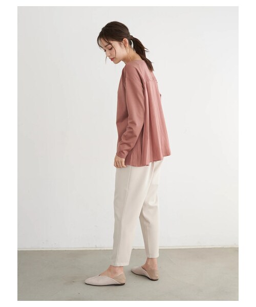 earth music&ecology（アースミュージックアンドエコロジー）の「スッキリリラックステーパードパンツ（パンツ・ブラック/ピンク/グリーン/エクリュ・M/L）」の18枚目の写真