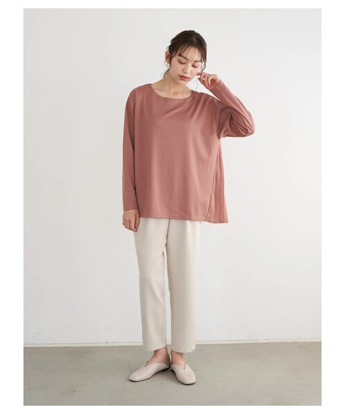 earth music&ecology（アースミュージックアンドエコロジー）の「スッキリリラックステーパードパンツ（パンツ・ブラック/ピンク/グリーン/エクリュ・M/L）」の16枚目の写真