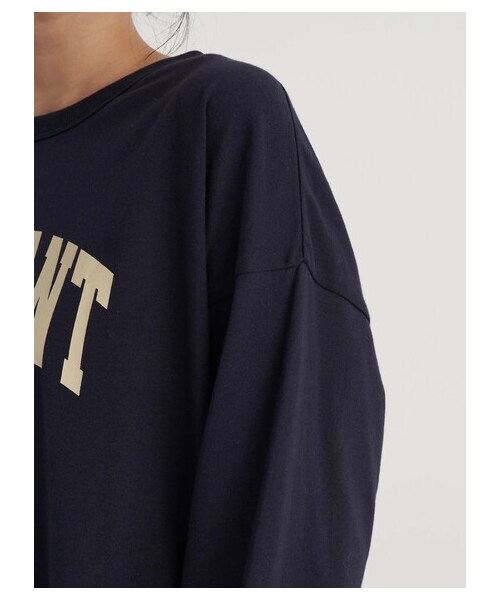 earth music&ecology(アースミュージックアンドエコロジー)の「VALLIANT Tシャツ(トップス・オフホワイト/チャコールグレー/ネイビー・F)」の16枚目の写真