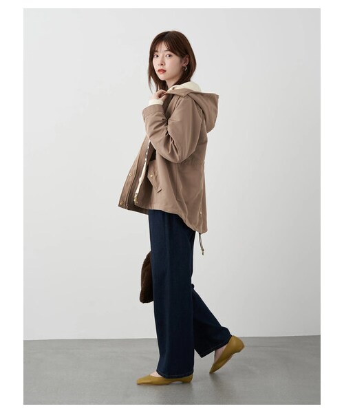 earth music&ecology（アースミュージックアンドエコロジー）の「≪USED≫3wayマウンテンパーカー(スウェット)（ジャケット/アウター・ブラック/ベージュ・M/L）」の14枚目の写真